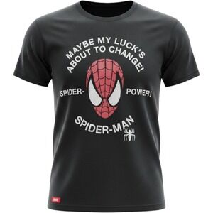 Universal Studios Japan Marvel Spider-Man Graphic T-Shirt Black Small NEW
